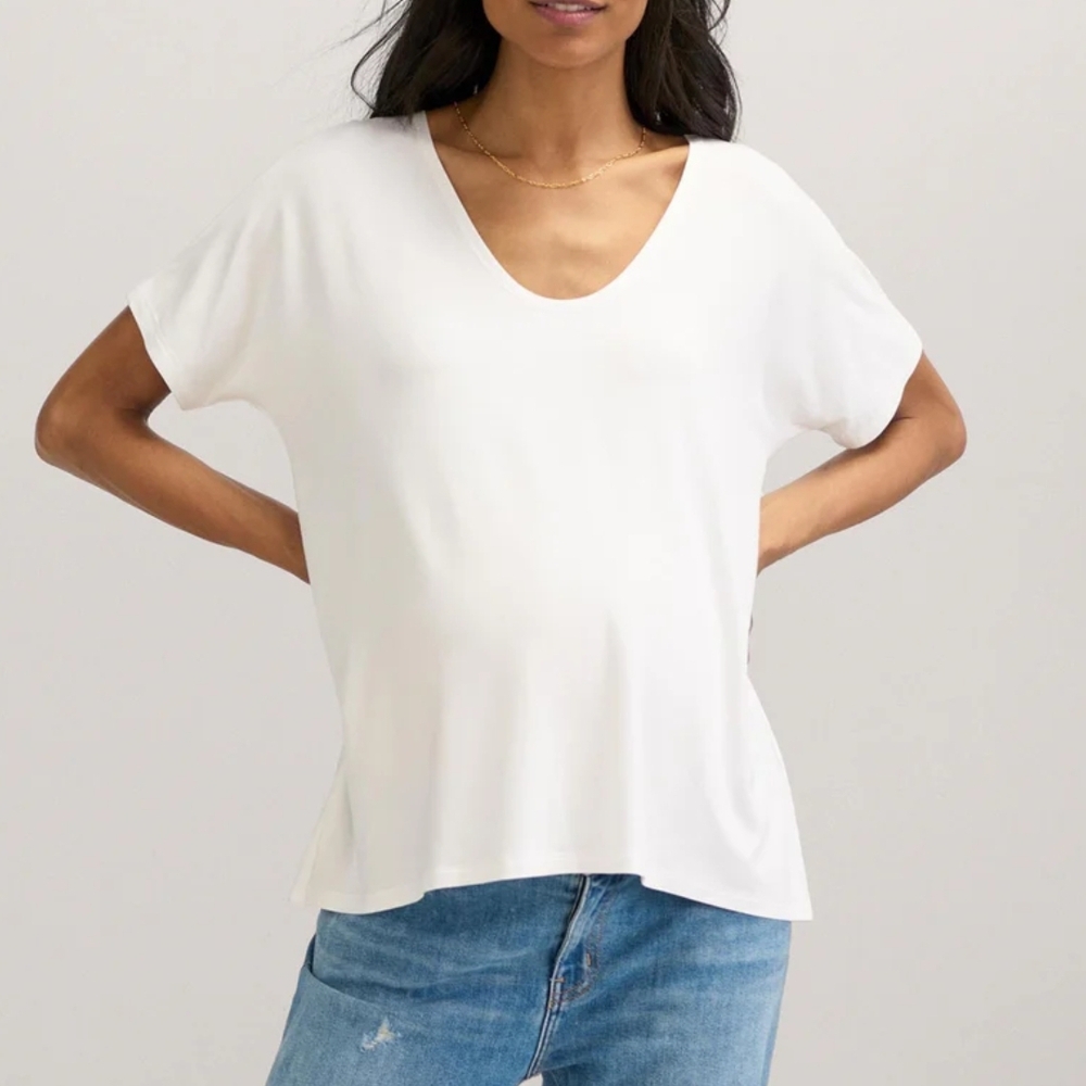 Hatch White Oversized Short Sleeve T-Shirt